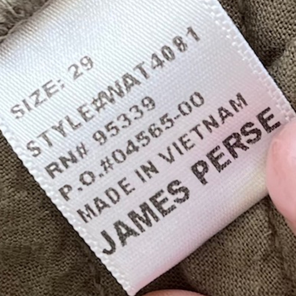 James Perse Olive Green Cargo Shorts - Picture 5 of 5